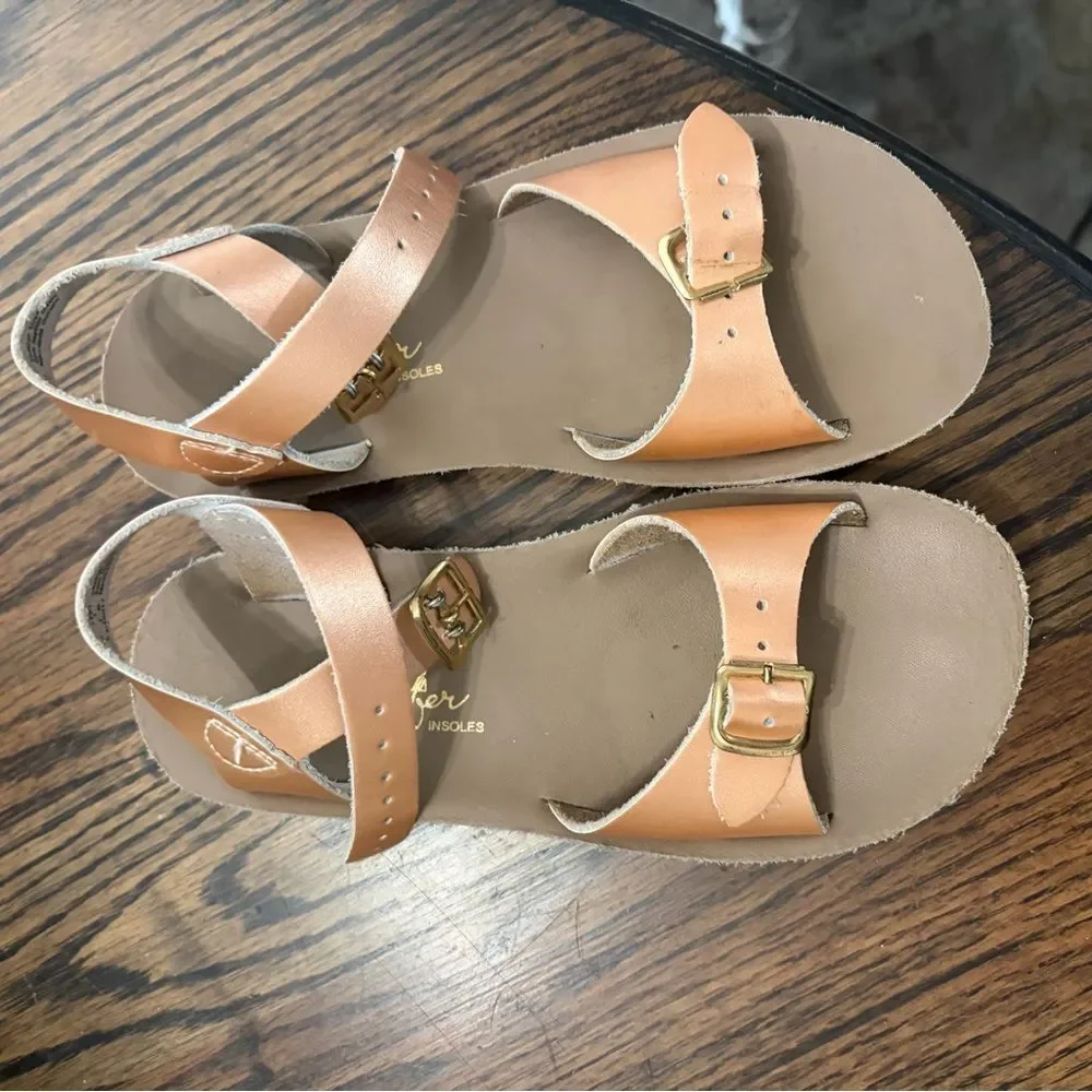 Sun-San Surfer Sandals – Little Kid Size 1 – Rose Gold